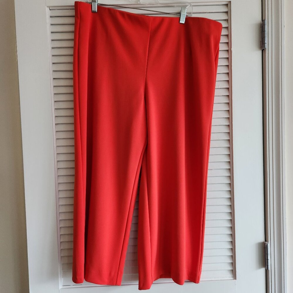 LOFT Plus Petite Pull-On Crop Pants in Orange - XLP